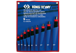 PROMOCJA-ZESTAW WYBIJAKÓW IGŁOWYCH Z UCHWYTEM GUMOWYM 9 cz. 2 - 14mm King Tony 1009GPN
