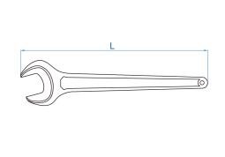 KLUCZ PŁASKI JEDNOSTRONNY WZMOCNIONY 55mm x 425mm King Tony 10F0-55P