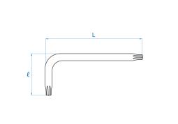 IMBUS EXTRA DŁUGI TORX T50 x 225mm King Tony 112350R