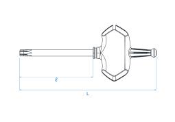 KLUCZ TRZPIENIOWY "T" TORX T20 x 45mm King Tony 1153A20R