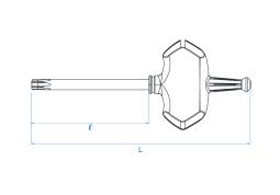 KLUCZ TRZPIENIOWY "L" TORX T6 x 45mm King Tony 1163A06R