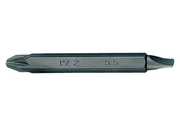 BIT DWUSTRONNY 1/4" POZIDRIV No.2 / PŁASKI 5,5 x 1,0 x 60mm King Tony 1360552Z