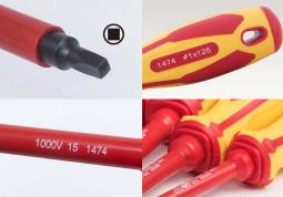WKRĘTAK IZOLOWANY Z KOŃCÓWKĄ KWADRATOWĄ RB1 x 125mm King Tony 14740105
