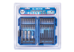 ZESTAW BITÓW DO WKRĘTARKI 1/4" 44cz., BITY HEX, TORX, PH, PZ, PŁASKIE, NASADOWE King Tony 1044MR