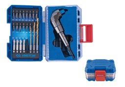 PROMOCJA-ZESTAW BITÓW DO WKRĘTARKI 1/4" 45cz. BITY HEX. TORX. PH. PZ. PŁASKIE. NASADOWE. KWADRAT. WIERTŁA. UCHWYTY King Tony 1045MR01-EB