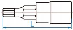 NASADKA 1/4" Z KOŃCÓWKĄ HEX 5/32" x 37mm King Tony 203505S