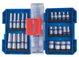 PROMOCJA-ZESTAW NARZĘDZI 1/4" 48cz. NASADKI KRÓTKIE. 6-kąt. 5 - 14mm + BITY King Tony 2549MR-EB