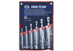 ZESTAW KLUCZY NASADOWYCH PRZEGUBOWYCH 6cz. 8 - 19mm King Tony 1A06MR