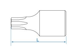 NASADKA 1/4" Z KOŃCÓWKĄ TORX T10 x 25mm King Tony 201310X