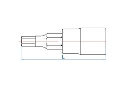 PROMOCJA-NASADKA 1/4" Z KOŃCÓWKĄ HEX 8 x 37mm King Tony 203508