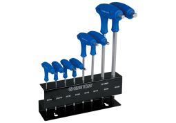 ZESTAW IMBUSÓW Z UCHWYTEM "L" 8szt. 1160 - HEX / HEX Z KULKĄ 2 - 10mm, STOJAK  King Tony 22118MR