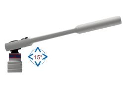 GRZECHOTKA UCHYLNA 1/4" 24 ZĘBY 130mm UCHWYT MOLETOWANY, BLOKADA King Tony 2774-55F