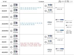 PROMOCJA - ZESTAW NASADEK CALOWYCH 1/2" 24cz. KRÓTKIE 12-kąt. 5/16" - 1.1/4" Z GRZECHOTKĄ I AKCESORIAMI, KASETA King Tony 4026SR