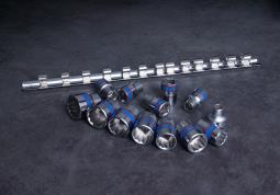 PROMOCJA-ZESTAW NASADEK 3/8" 13cz. KRÓTKIE 12-kąt. 7 - 19mm, SZYNA King Tony 3013MR