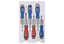 ZESTAW WKRĘTAKÓW 6 cz. KRZYŻAK PH No.1 x 80, No.2 x 100, PŁASKIE 5 x 75, 5 x 100, 6,5 x 100, 6,5 x 150 King Tony 31216MR