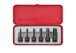 ZESTAW NASADEK UDAROWYCH 3/8" Z KOŃCÓWKĄ HEX 6cz. 4 - 12mm, KASETA King Tony 3406MP