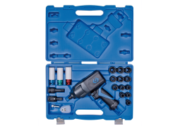 ZESTAW - KLUCZ UDAROWY PNEUMATYCZNY 1/2" 1288Nm + NASADKI UDAROWE 1/2" 10-24mm Z AKCESORIAMI, WALIZKA,20 CZ.  King Tony 44801AMP