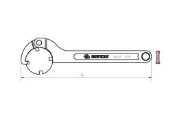 PROMOCJA-KLUCZ HAKOWY 80-120MM, długość 348 mm King Tony 3641-C0