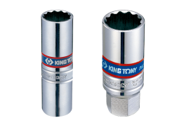 NASADKA DO ŚWIEC 3/8" 14mm x 63mm 12-kąt. WKŁADKA GUMOWA King Tony 36B014
