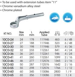 PROMOCJA-KLUCZ OCZKOWO ODGIĘTY JEDNOSTRONNY 41mm King Tony 10C0-41