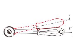 GRZECHOTKA 3/8" 72 ZĘBY 200mm UCHWYT GUMOWY King Tony 3755-08G