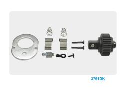 GRZECHOTKA Z PRZYCISKIEM 3/8" 32 ZĘBY 200mm UCHWYT POLEROWANY King Tony 3761-08P