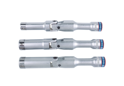 NASADKA Z PRZEGUBEM 3/8" 8mm x 120mm, DO ŚWIEC ŻAROWYCH, CHROM King Tony 378508M