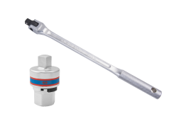 PROMOCJA-POKRĘTŁO ŁAMANE 1/2" Z ADAPTEREM GRZECHOTKĄ King Tony 4122FR
