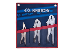 ZESTAW SZCZYPIEC ZACISKOWYCH MORSA 3 SZT. ETUI King Tony 42503PR