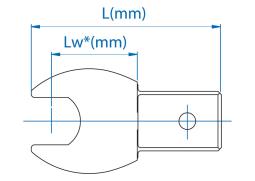 GŁOWICA DO KLUCZA DYNAMOMETRYCZNEGO 9x12mm Z KLUCZEM PŁASKIM 3/4" King Tony 34501124S