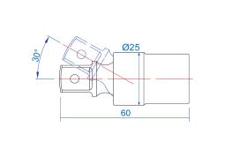 PRZEGUB KULISTY 1/2", DŁUGOŚĆ 60mm Cr-V King Tony 4794