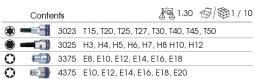 ZESTAW NASADEK 3/8" + 1/2", HEX H3 - H12, TORX T15 + T50, GWIAZDKI E8 - E20, WKŁAD Z PIANKI, DO WÓZKA  King Tony 9-7128PRV