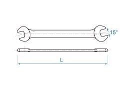 KLUCZ PŁASKI CALOWY 1" x 1-1/8" King Tony 59003236