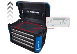 SKRZYNKA WARSZTATOWA Z PROTEKTORAMI 4 SZUFLADY (BEZ NARZĘDZI) - NIEBIESKA  King Tony 87G11-4BA-BK