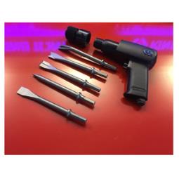 MŁOTEK PNEUMATYCZNY Z UCHWYTEM HEX 10.2mm, 3000 UDERZEŃ NA MINUTĘ + DŁUTA King Tony 5H210BP01