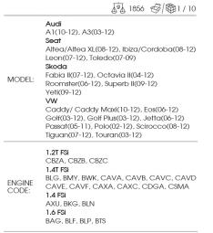 ZESTAW DO USTAWIANIA ROZRZĄDU (AUDI/SKODA/VW/SEAT) do silników benzynowych łańcuchowych 1.2/1.4/1.6 FSi King Tony 9AT1506E