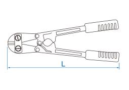 NOŻYCE DO PRĘTÓW 16 x 900mm, do o11 przy HRC 35 King Tony 6131-36