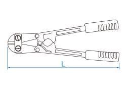 NOŻYCE DO PRĘTÓW 13 x 750mm, , do o10 przy HRC 35 King Tony 6131-30