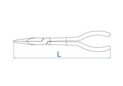 SZCZYPCE UNIWERSALNE EKSTRA DŁUGIE WĄSKIE PROSTE, 280mm King Tony 6319-11C