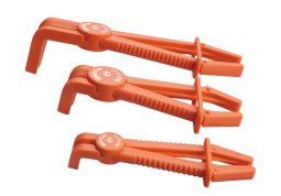 ZESTAW PLASTIKOWYCH SZCZYPIEC ZACISKOWYCH WYGIĘTYCH 17-42MM. 3 SZT. King Tony 9AF123