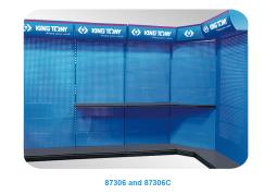 REGAŁ EKSPOZYCYJNY NAROŻNIKOWY Z PODŚWIETLENIEM "KING-TONY"  965 x 304 x 2500mm King Tony 87306CA