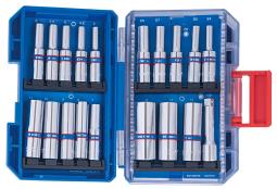 PROMOCJA-ZESTAW NARZĘDZI 1/4" 48cz. NASADKI KRÓTKIE. 6-kąt. 5 - 14mm + BITY King Tony 2549MR-EB