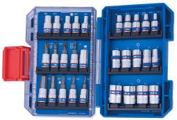 PROMOCJA-ZESTAW NARZĘDZI 1/4" 48cz. NASADKI KRÓTKIE. 6-kąt. 5 - 14mm + BITY King Tony 2549MR-EB
