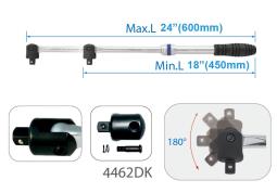 POKRĘTŁO TELESKOPOWE ŁAMANE 1/2" 450 - 650mm King Tony 4461-24G