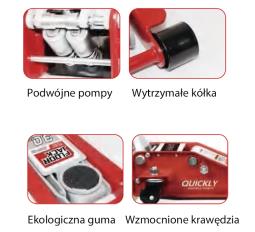 PROMOCJA - PODNOŚNIK HYDRAULICZNY 3T, ZAKRES 75 - 500mm   SchafferTechnik HCFQJD64A-6