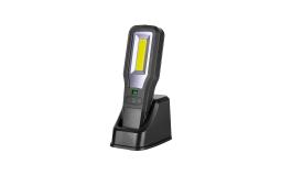 PROMOCJA – LATARKA WARSZTATOWA COB LED 800lm + STACJA ŁADUJĄCA SchafferTechnik HCJF800S