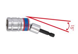 PROMOCJA-UCHYLNY UCHWYT DO NASADEK 1/2" DO WKRĘTAREK 1/4" x 60mm King Tony 7744-60