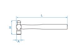 MŁOTEK TYP AMERYKAŃSKI 370g 300mm King Tony 7811-12