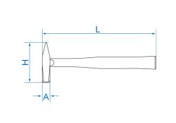 PROMOCJA-MŁOTEK TYP NIEMIECKI 395g 300mm King Tony 7821-30