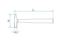 MŁOTEK TYP NIEMIECKI 615g 320mm  King Tony 7821-50